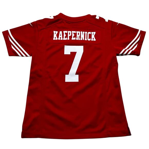 NFL On Field San Francisco 49ers Kaepernick Jersey Youth Medium Nike Football - Picture 7 of 11